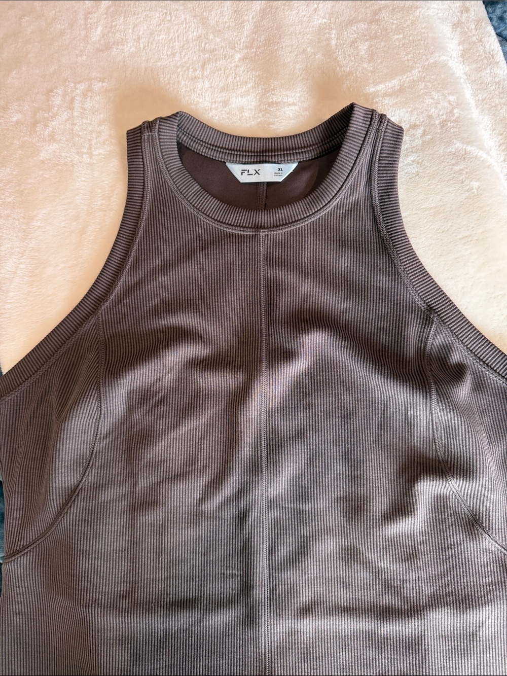 NWT Racerback Sleeveless Ribbed Midi Dress -XL - Picture 2 of 5